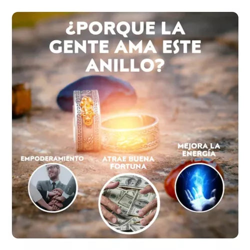 Anillo Feng Shui Buda + Monedas Chinas de Regalo para la prosperidad🎁🔥