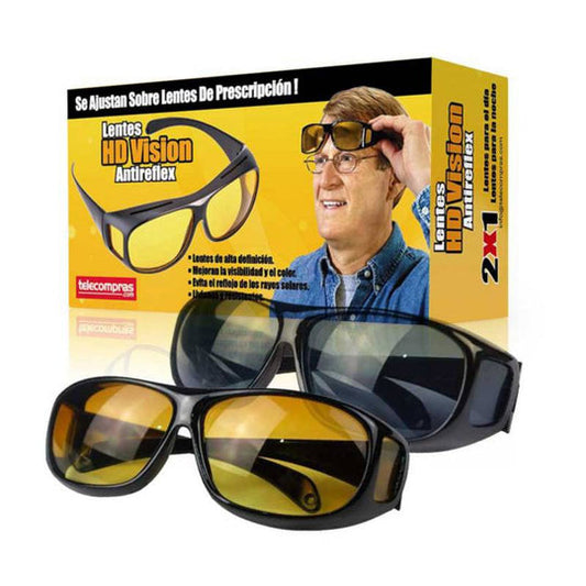 Lentes HD Antirreflejo para Conducción 2x1